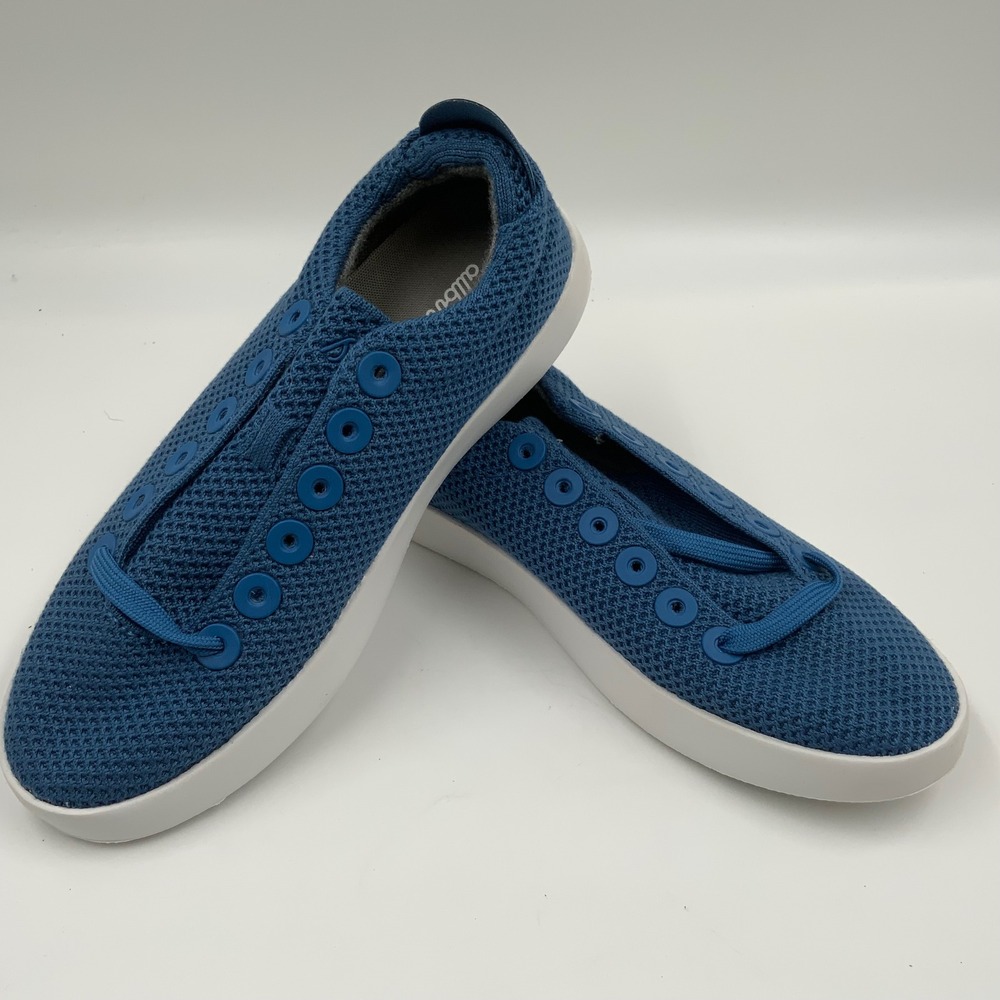Allbirds Tree Pipers Blue Eucalyptus Fiber Low Top Sneakers Womens Size 7